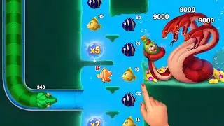 Mini game fishdom ads, help the fish nemo Part 72, Three heads snake