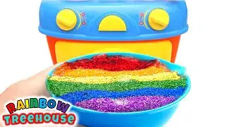 Toy Learning Video for Toddlers | Shapes, Food Names with a Birthday Cake!