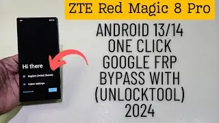 ZTE Red Magic 8 Pro Frp Bypass One Click Android 12/13/14 | Zte NX729 Unlock Google Frp
