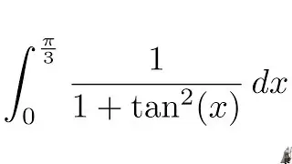 Definite Integral 1/(1 + tan^2(x)) MIT Integration Bee Qualifying Exam 2016 Problem #6