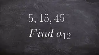 Finding the value of a term in a geometric sequence