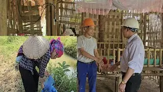 The kind-hearted engineer helped the single mother bring light to her house. Ly Vy Ca