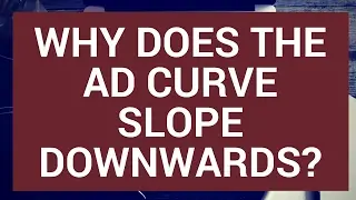 Why does the aggregate demand curve slope downwards?