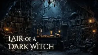 Lair of a Dark Witch Ambience and Music | grim dark fantasy ambience 