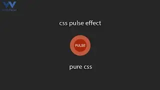 Create Pulse Effect Animation Using CSS | CSS Animation Effects | Pure CSS