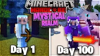 I Survived 100 Days in a MYSTICAL REALM in Hardcore Minecraft... Here's What Happened