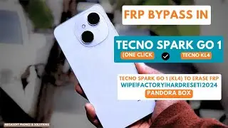 FRP BYPASS|REMOVE IN TECNO SPARK GO 1|TECNO KL4  WIPE|HARDRESET PIN|PATTERN|PASSWORD UNLOCK|2024