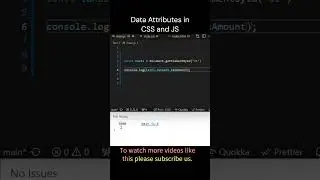 Interview Challenge # 96    How to access data attributes in css and js #shorts #javascript