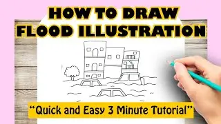 HOW TO DRAW FLOOD ILLUSTRATION