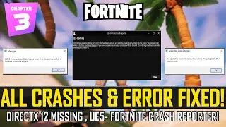 How to Fix Crashes in Fortnite Chapter 4 Season 1 | UE5- Fortntie Crash Reporter | UE5- Fortnite