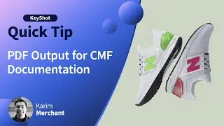 KeyShot Quick Tip - PDF Output for CMF Documentation