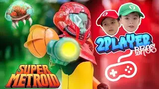 🕹🕹 2P Bros 💥 Metroid Cosplay 💥 Player 1 Super Suit Samus Aran ✨