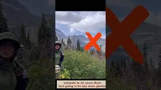 🚨 6 years Glacier National Park 😳 Glacerless 😭 ‼️ #hiking #mountains #cdt #cdtc #glacier