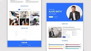 Personal Portfolio Website Using HTML, CSS and Bootstrap