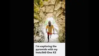 Exploring the Pyramids with Insta360 One X2 #Shorts