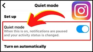 How To Enable Quiet Mode On Instagram | Instagram NEW UPDATE (2023)