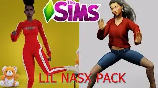 SIMS4 TIKTOK PACK ANIMATIONS - LILNASX (SCOOP & DOLLAR SIGN SLIME) 