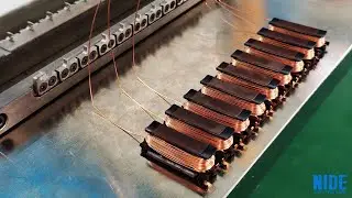 Linear stator winding machine Automatic BLDC motor segmented stator needle coil winder