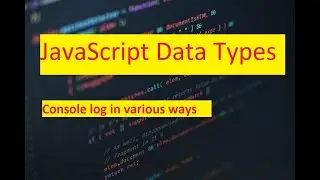 javascript data types | js data types