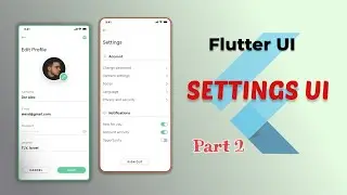 Edit Profile UI - Settings UI Tutorial - Part 2