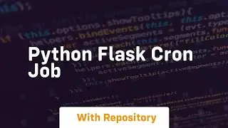 python flask cron job