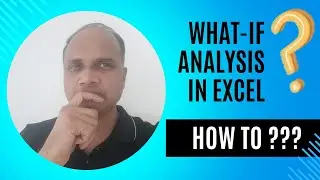 What If analysis in Excel