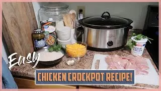 Crockpot Green Chile, Chicken & Cheese Casserole