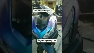 Si janda gemoy lur, yamaha AEROX terbaru