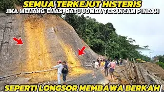 Landslide Impact, Jomba Rock Cliff Mud Like Gold