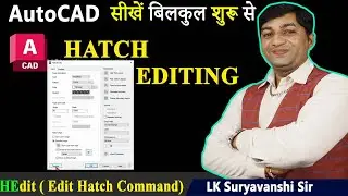 #42 || Edit Hatch Command in AutoCAD Hindi || How to Use Edit Hatch Command in AutoCAD