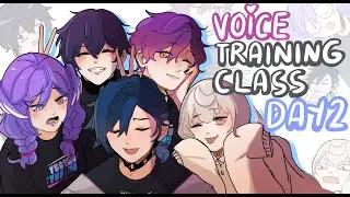 Yugo's voice training class but with Selen, Shoto, Uki and Reimu = detention (DAY 2) | Animation