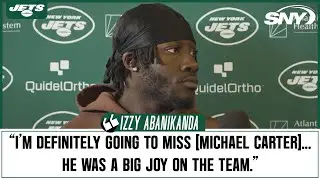 Jets running back Izzy Abanikanda reacts to Michael Carter being cut from the team | SNY