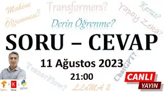 Soru Cevap 11 Ağustos 2023: Yapay Zeka hakkında aklınızdakileri sorun!