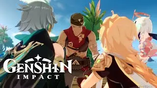 Traveler & Alhaitham Full Fight Cutscene - Genshin Impact 3.0