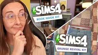 Grunge Revival is everything. Book Nook is just ken | 2 new sims 4 kits!