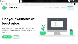 Complete responsive landing page website using pure HTML and CSS | Make website HTML CSS in hindi