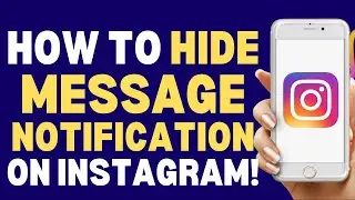 How To Hide Message Notification On Instagram 2024 | How To Always Tutorials