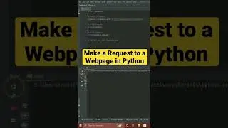 Make a Request to a Webpage in Python