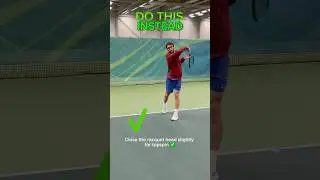 How to Hit Better Tennis Forehand with More Topspin (Simplified) #tennis #tennisforehand #forehand