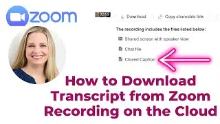 How to Access Zoom Transcript if You Record on the Cloud. WATCH THIS.