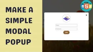 Build Custom Popup Window with Javascript | Exit Popup Modal with HTML, CSS & Javascript