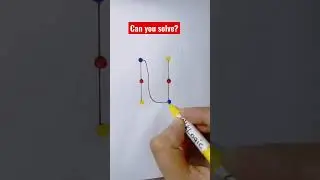 Connect the dots from blue to blue, red to red and yellow to yellow without crossing the lines