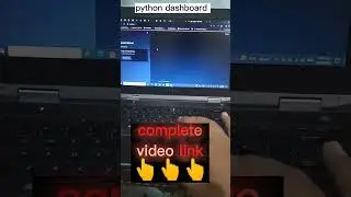 python dashboard| 👇
