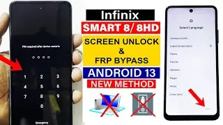 Infinix SMART 8/ 8 HD : Hard Reset & FRP Bypass - Latest Security Update 🚀 (Without Pc)