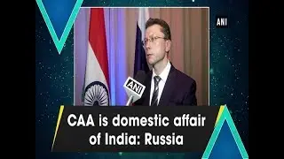 CAA is domestic affair of India: Russia