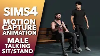 The Sims 4 | Male Talking Sit and Stand  Animation Pack | Download