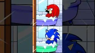 Sonic! Knuckles! Escape from the Bathroom! 