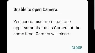 Fix you cannot use more than one application that uses camera at the same time samsung camera 2022