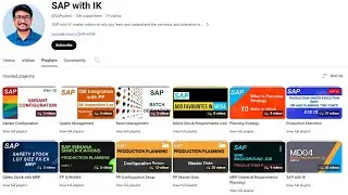 Sequence of topics for SAP PP | #sapwithik