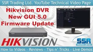 New Firmware Update for Hikvision DVR GUI 5.0 Menu